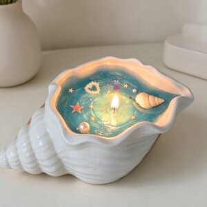 Seashell Aromatherapy Candle - Natural Plant Essential Oil Home Bedroom Fragrance Diffuser