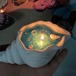 Seashell Aromatherapy Candle - Natural Plant Essential Oil Home Bedroom Fragrance Diffuser